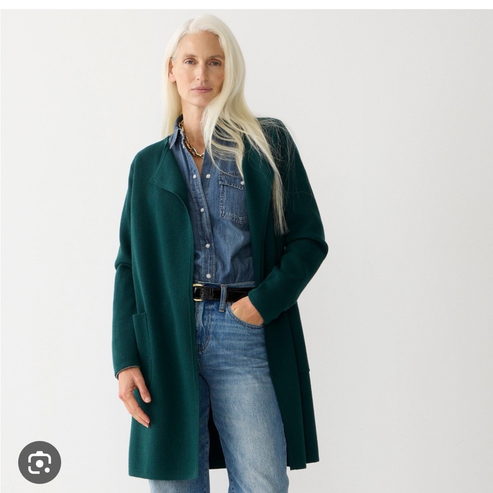 Jcrew Juliette collarless sweater-blazer in xxs